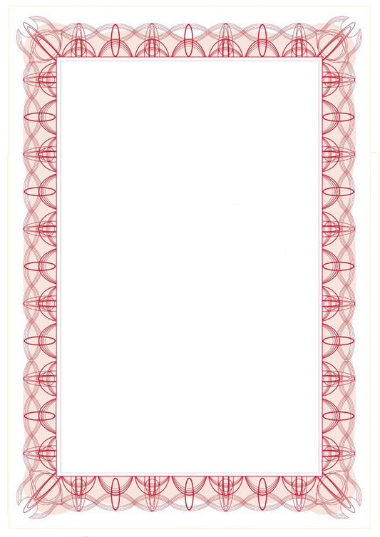 Computer Craft Certificate Paper with Foil Seals A4 90gsm Reflex Red (Pack 30) - CCC2010