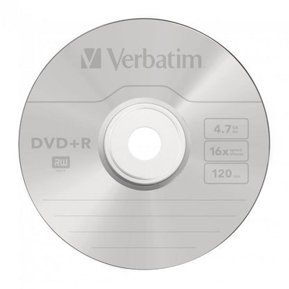 Verbatim DVD+R Non-Printable Spindle 16x 4.7GB (Pack of 50) 43550