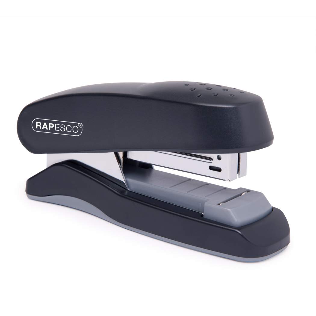 Rapesco Flat Clinch Half Strip Stapler 25 Sheet Black - 1064