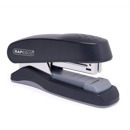 Rapesco Flat Clinch Half Strip Stapler 25 Sheet Black - 1064