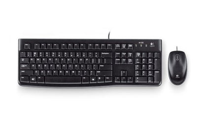 Logitech Black Mk120 Wired Keyboard And Mouse Set 920-002552