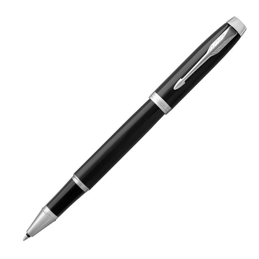Parker IM Rollerball Pen Black/Chrome Barrel Black Ink Gift Box - 1931658