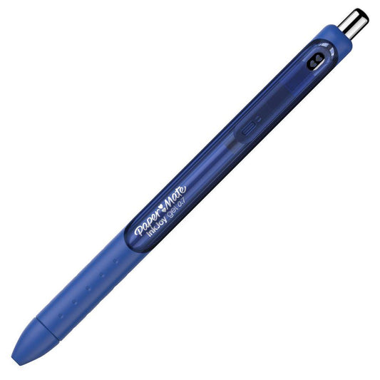 Paper Mate InkJoy Gel Rollerball Pen 1.0mm Tip 0.7mm Line Blue (Pack 12) - 1957054