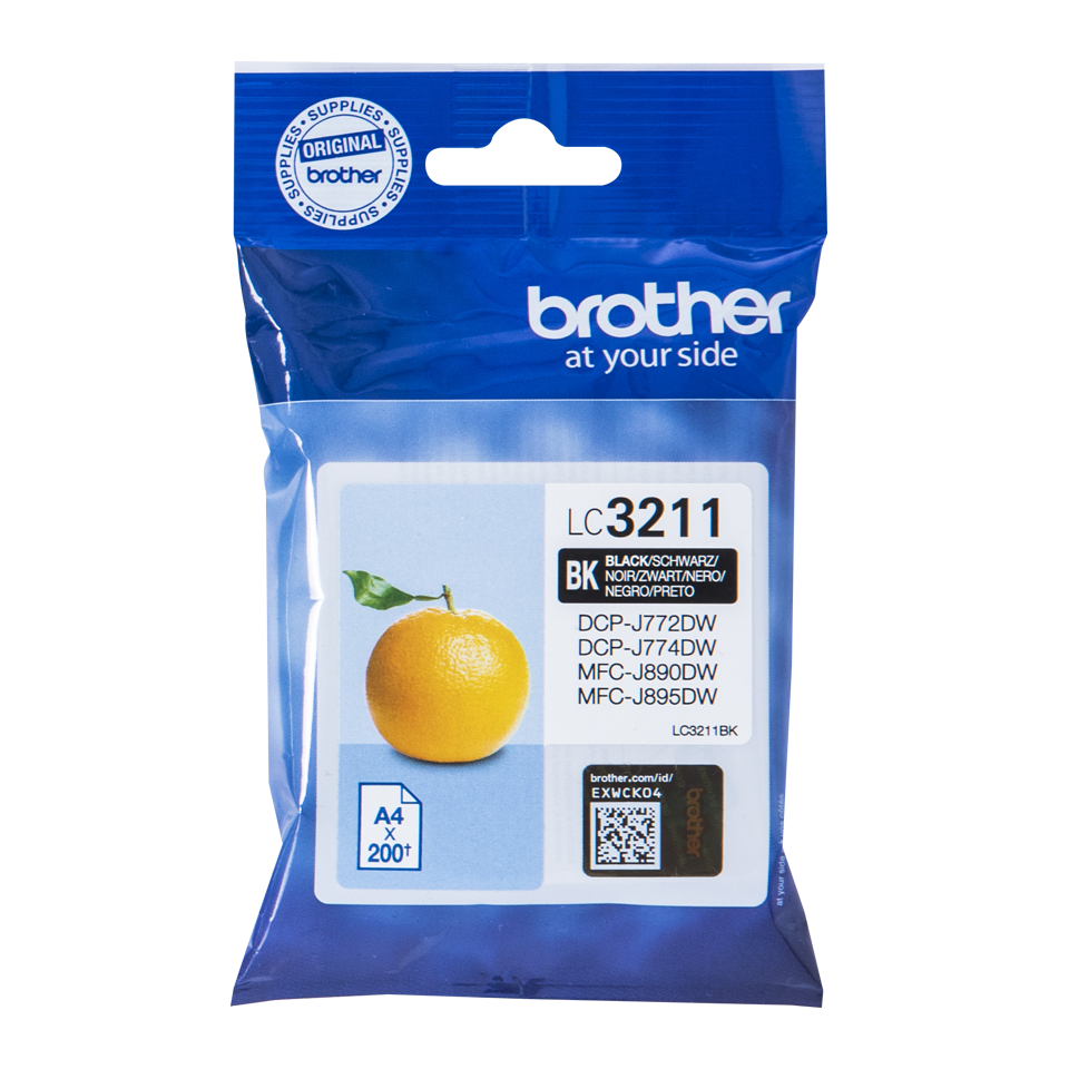 Brother Black Ink Cartridge 15ml - LC3211BK