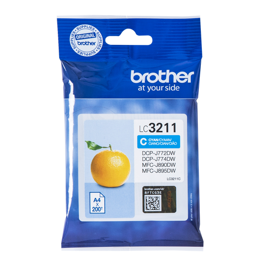 Brother Cyan Ink Cartridge 12ml - LC3211C