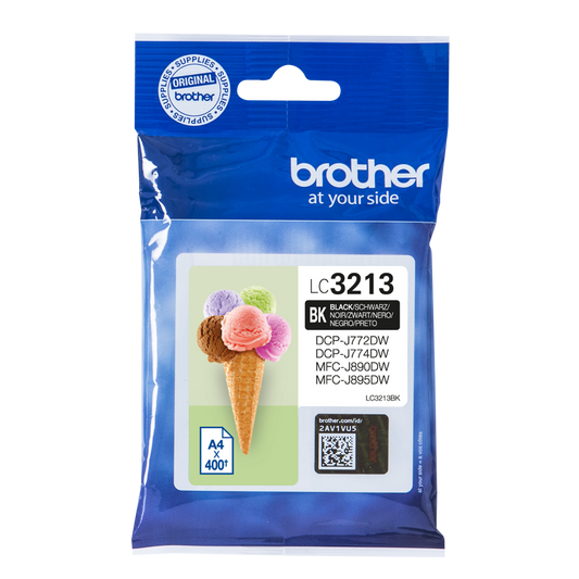 Brother Black Ink Cartridge 15ml - LC3213BK
