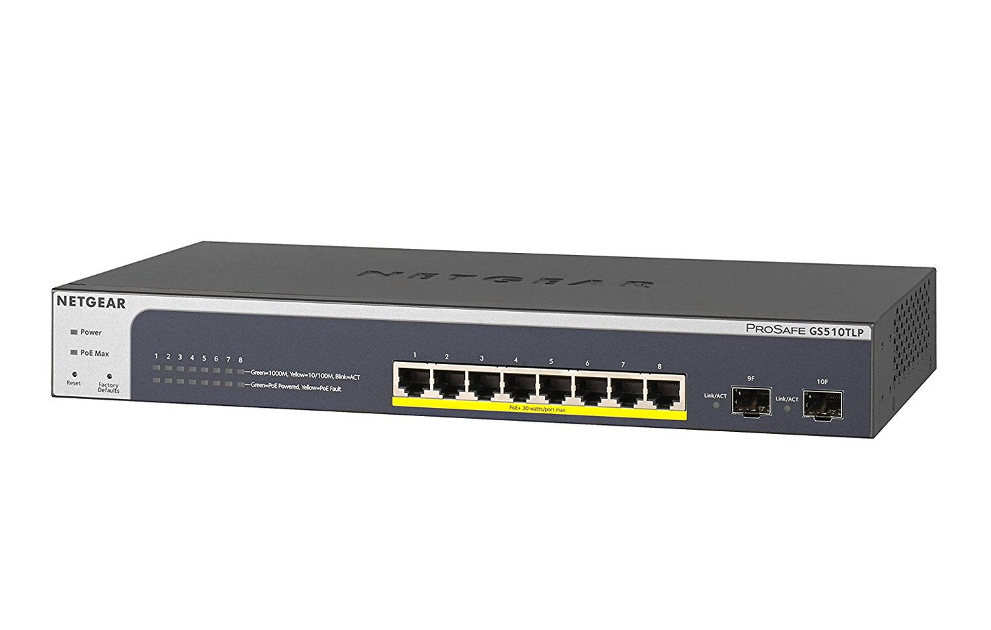 8 Port PoE Gbit Smart Switch with 2x SFP