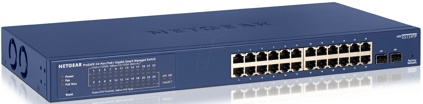 24 Port Gbit Ethernet Smart PoE Switch