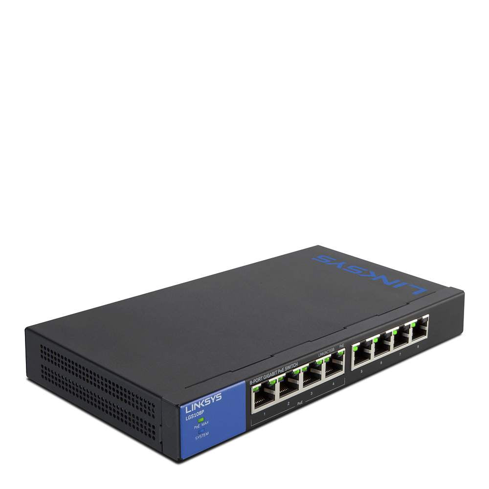 Linksys 1GB Unmanaged PoE 8 Port Switch