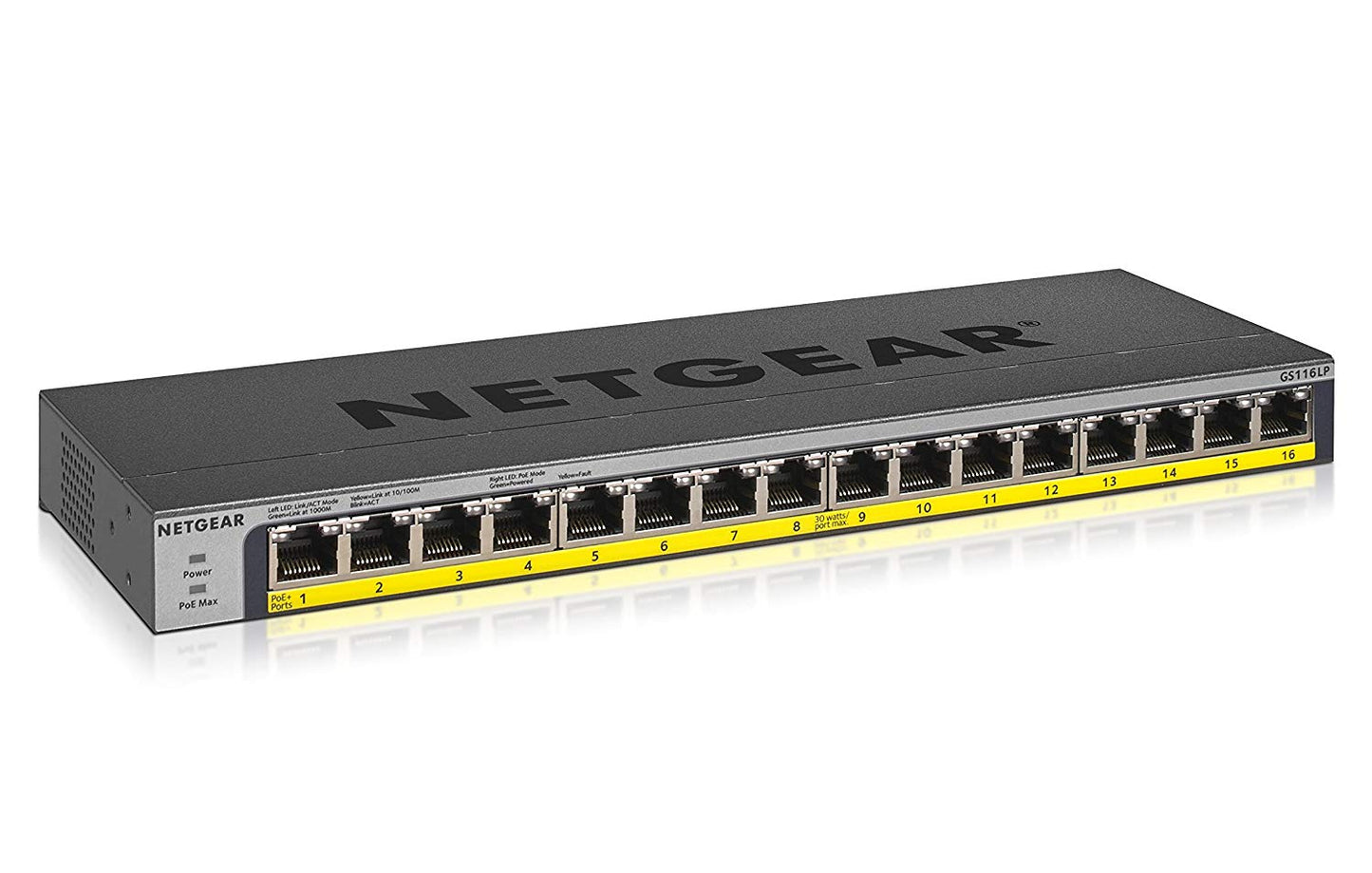 16 Port 76W PoE Gigabit Ethernet Switch