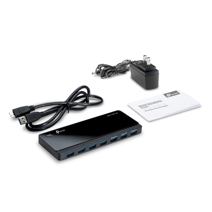7 Port USB 3.0 Hub with UK Power Adaptor
