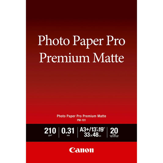 Canon PM-101 Premium A3+ Matte Photo Paper 20 sheets - 8657B007
