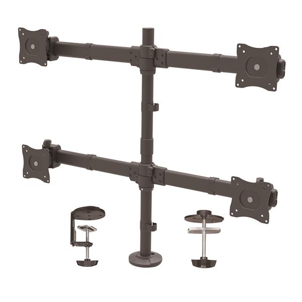 StarTech.com Desk Mount Quad Monitor Arm Steel