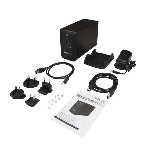 StarTech.com USB 3.1 2 Bay 3.5in HDD Enclosure RAID