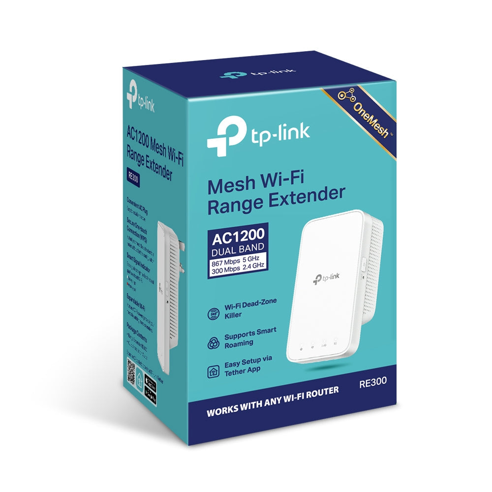 RE300 AC1200 WiFi Range Extender