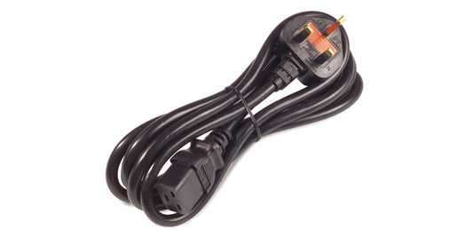 2.4m Power Cable C19 to BS1363A UK Plug