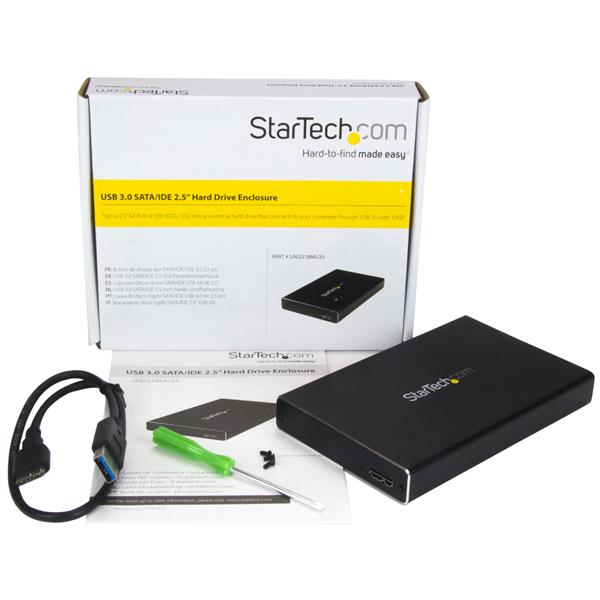 StarTech.com USB3 2.5in SATA III or IDE HDD Enclosure