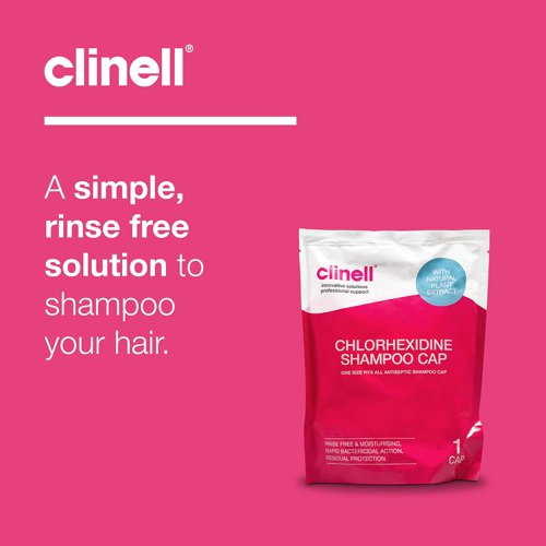 Clinell Chlorhexidine Shampoo Cap CHGSC1
