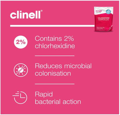 Clinell Chlorhexidine Shampoo Cap CHGSC1