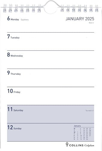 Collins Week To View Notebook Diary 2025 6025