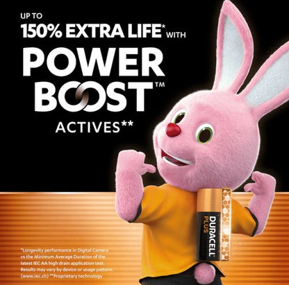Duracell Plus AA Battery Alkaline 150% Extra Life Power Boost (Pack of 10) 5015842+
