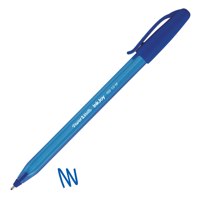 Paper Mate InkJoy 100 Ballpoint Pen 1.0mm Tip 0.7mm Line Blue (Pack 50) - S0957130