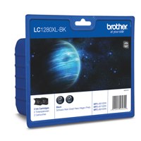 Brother Black High Capacity Ink Cartridge Twinpack 2 x 55ml (Pack 2) - LC1280XLBK