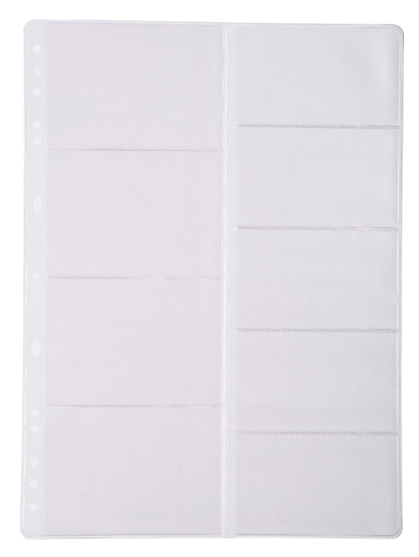 Goldline PVC Pocket Refill for A4 Business Card Binder (Pack 5) GBC9/RZ