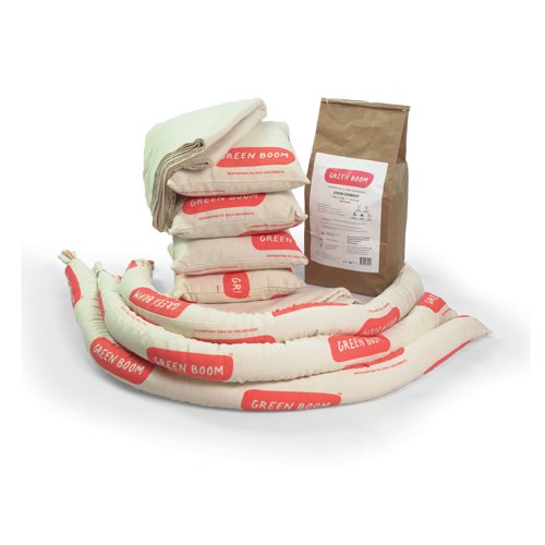 Green Boom Small Spill Kit with Strap Bag SK005S
