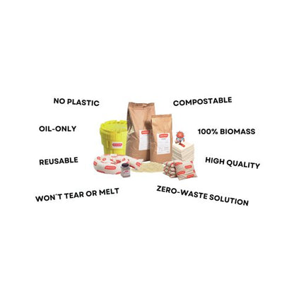 Green Boom Small Spill Kit with Strap Bag SK005S