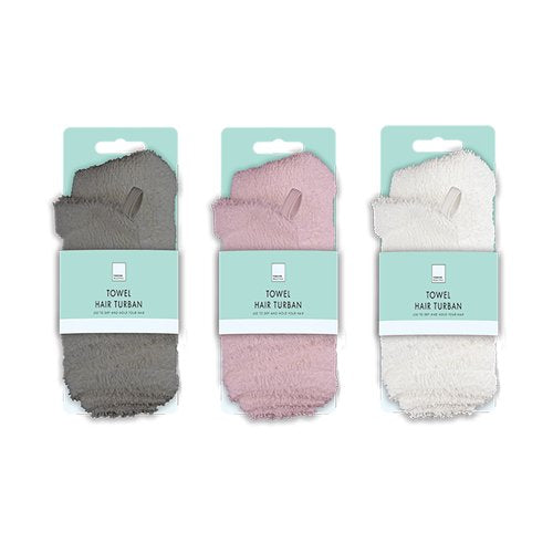 Forever Beautiful Towel Hair Turban Assorted Pack of 24 PER7905