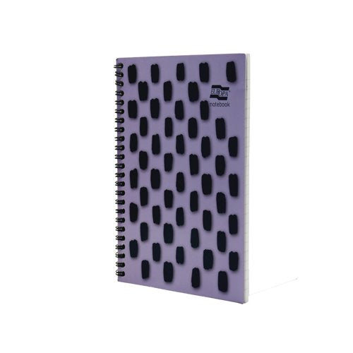 Europa Splash Notebooks 160 Lined Pages A5 Purple Cover (Pack of 3) EU1504Z
