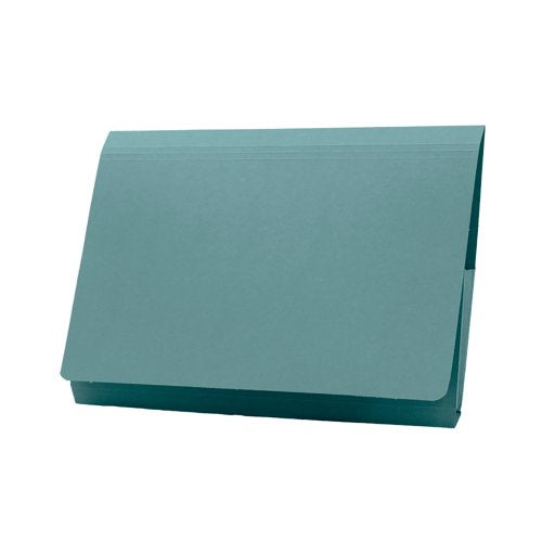 Exacompta Guildhall Full Flap Pocket Wallet Foolscap Blue (Pack of 50) PW2-BLU
