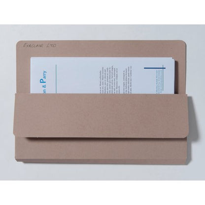 Exacompta Guildhall Open Top Wallet 315gsm Buff (Pack of 50) OTW-BUFZ