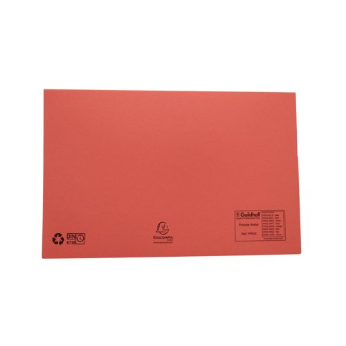 Exacompta Guildhall Probate Document Wallet 315gsm Red (Pack of 25) PRW2-RED