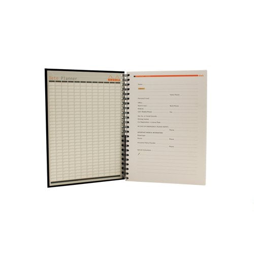 Rhodia Business A4 Book Wirebound Hardback 160 Pages Black (Pack of 3) 119232C