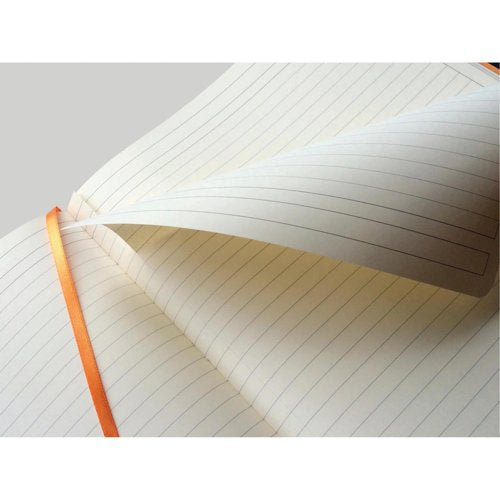 Clairefontaine Rhodiarama Notebook 80 Lined Pages A4+ Silver Cover 117701C
