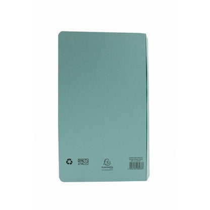 Exacompta Guildhall Heavyweight Transfer Spiral Pocket File Foolscap Blue (Pack of 25) 211/6000