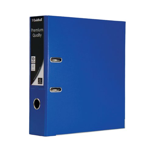 Exacompta Guildhall 80mm Lever Arch File A4 Blue (Pack of 10) 222/2001Z