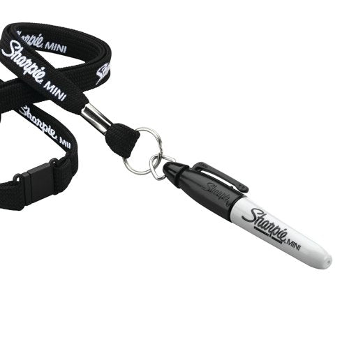 Sharpie Mini Permanent Markers with Key Ring Pocket-Sized Fine Point Assorted (Pack of 72) S0811300