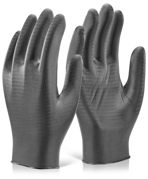 Glovezilla Black Powder Free Nitrile Gloves Pack 100's (All Sizes)