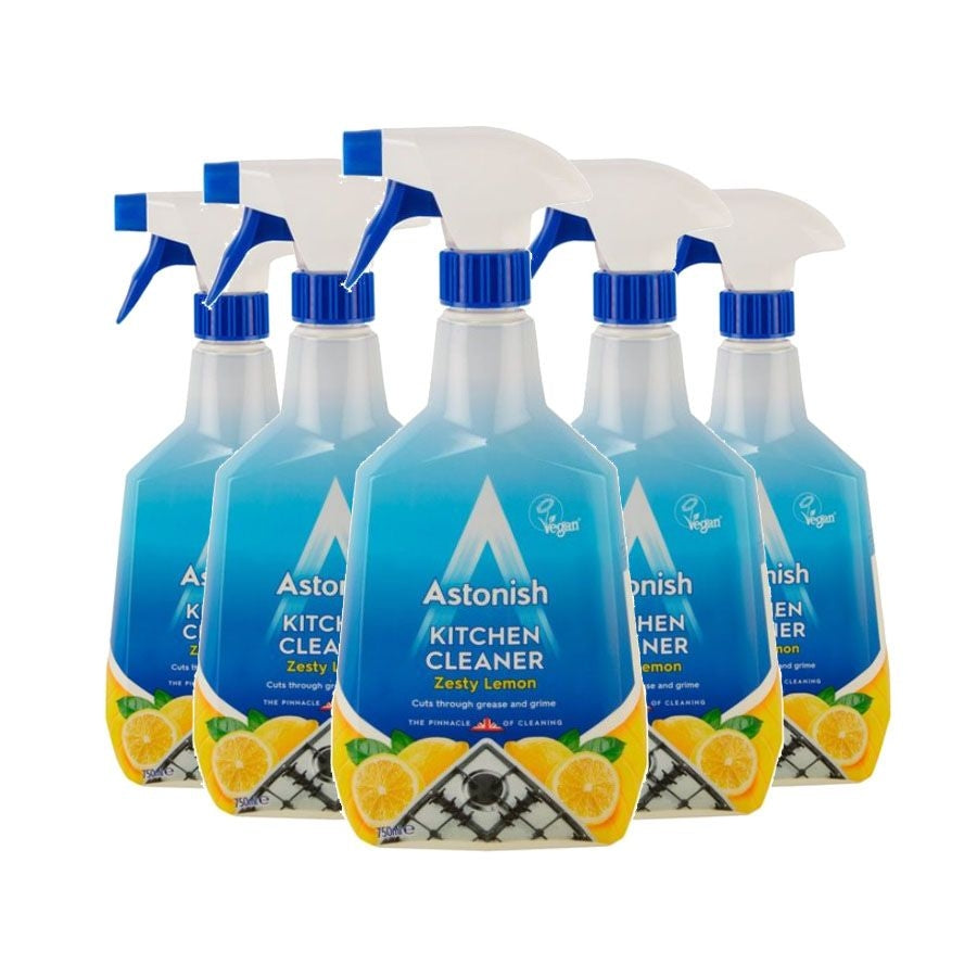 Astonish Kitchen Cleaner, Vegan And Cruelty Free | Blended With Natural Oils, 750ml, Zesty Lemon