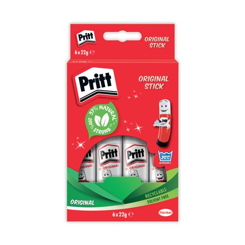 Pritt Stick Glue Stick 22g (6 Pack) 10456071