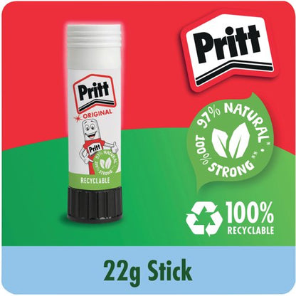 Pritt Stick Glue Stick 22g (6 Pack) 10456071