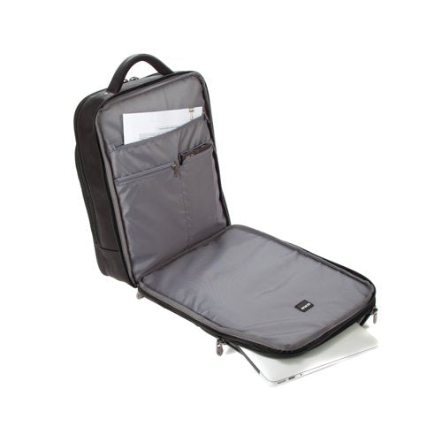 Falcon Laptop Backpack Full Grain Luxury Leather Black FI6705