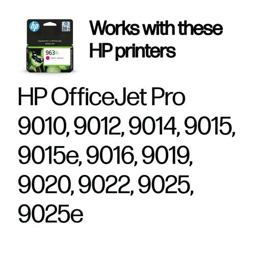 HP 963XL Original Ink Cartridge High Yield Magenta 3JA28AE