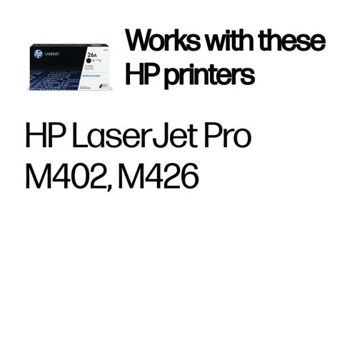 HP 26A Original LaserJet Toner Cartridge Black CF226A