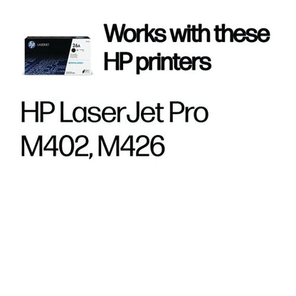 HP 26A Original LaserJet Toner Cartridge Black CF226A