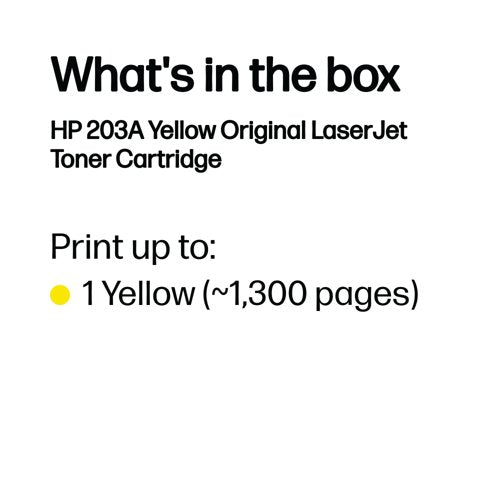 HP 203A Original LaserJet Toner Cartridge Yellow CF542A