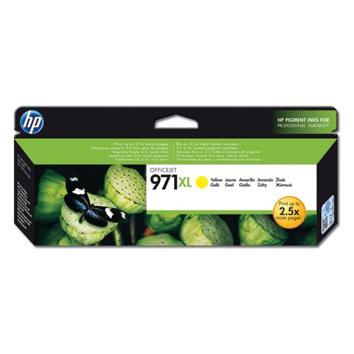 HP 971XL Original Ink Cartridge High Yield Yellow CN628AE